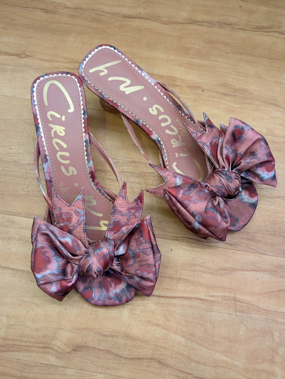 Circus by Sam Edelman Pink Bow Slingback Sandals